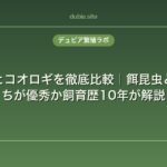 デュビアとコオロギを徹底比較｜餌昆虫としてどっちが優秀か飼育歴10年が解説