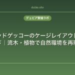クレステッドゲッコーのケージレイアウト完全ガイド｜流木・植物で自然環境を再現