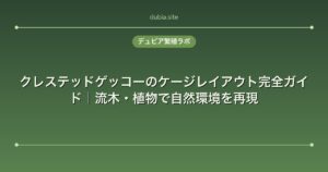 クレステッドゲッコーのケージレイアウト完全ガイド｜流木・植物で自然環境を再現