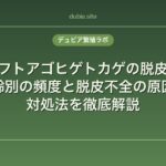 フトアゴヒゲトカゲの脱皮｜年齢別の頻度と脱皮不全の原因・対処法を徹底解説